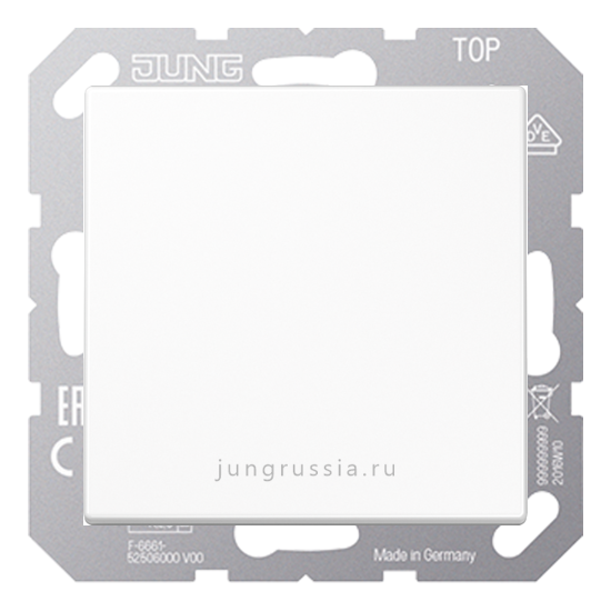 Светорегулятор светодиодный(LED) JUNG LS 990, клавишный, проходной, Белый