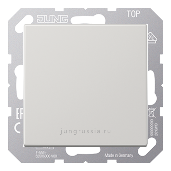 Светорегулятор светодиодный(LED) JUNG LS 990, клавишный, проходной,  Светло-серый