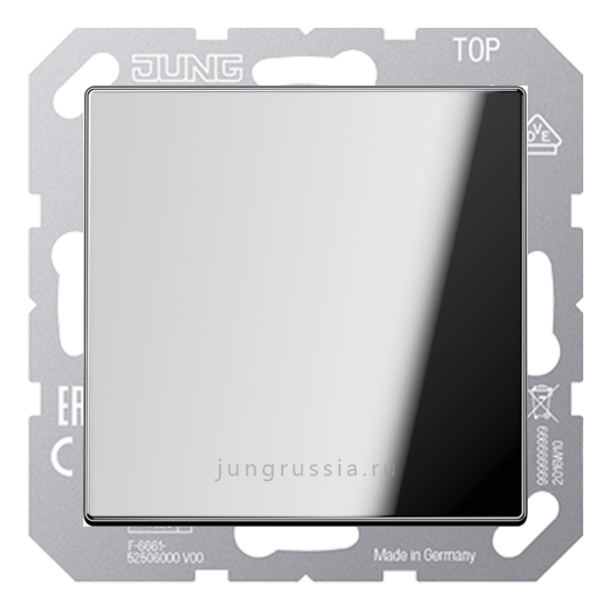 Светорегулятор светодиодный(LED) JUNG LS 990, клавишный, проходной,  Хром