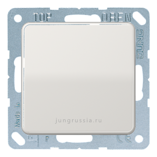 Перекрестный выключатель 1-клавишный JUNG CD 500, Светло-серый