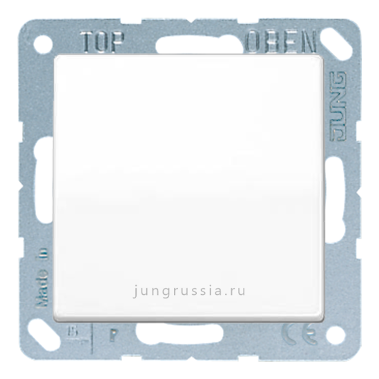 Кнопка 1-клавишная JUNG Eco Profi Standart, Белый