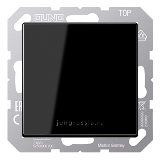 Светорегулятор светодиодный(LED) JUNG A Plus, клавишный, проходной,  Черный