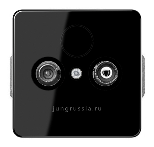 TV-FM розетка оконечная JUNG CD 500, Черный