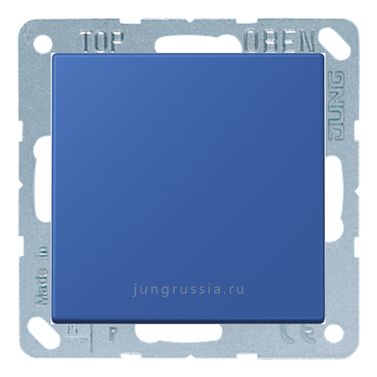 Выключатель 1-клавишный JUNG Le Corbusier, bleu outremer 59