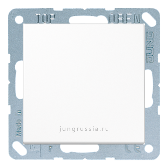 Перекрестный выключатель 1-клавишный JUNG LS plus, Белый