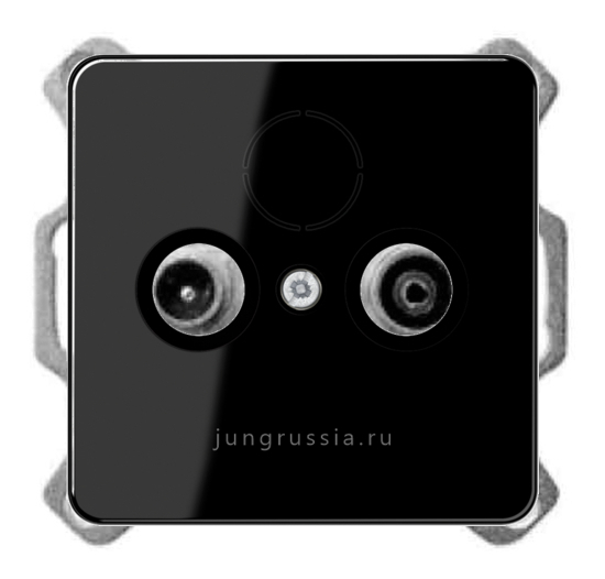 TV-FM-SAT розетка оконечная JUNG CD 500, Черный