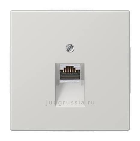 Компьютерная розетка 1-ая JUNG LS design, Светло-серый