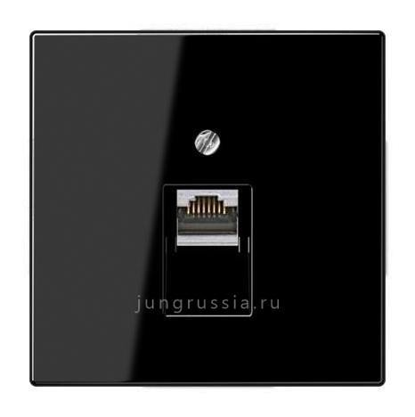 Компьютерная розетка 1-ая JUNG LS design, Черный