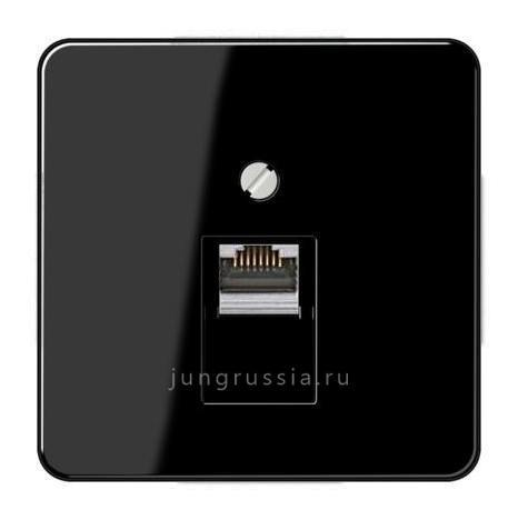 Компьютерная розетка 1-ая JUNG CD 500, Черный