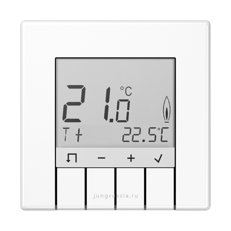 Терморегулятор теплого пола JUNG LS design, электронный,  белый