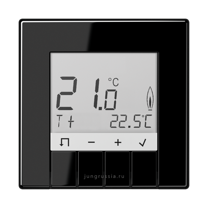 Терморегулятор теплого пола JUNG LS design, электронный,  черный