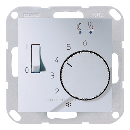 Терморегулятор теплого пола JUNG Eco Profi, механический, Алюминий