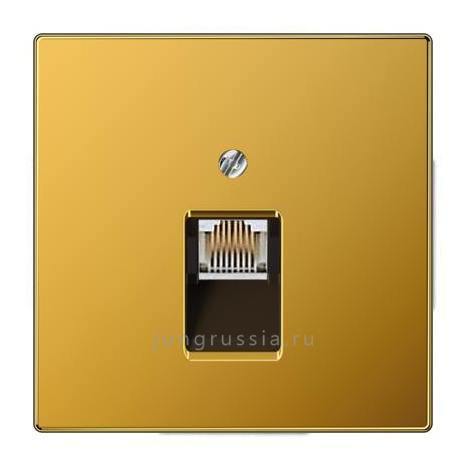 Телефонная розетка 1-ая JUNG LS design, золото