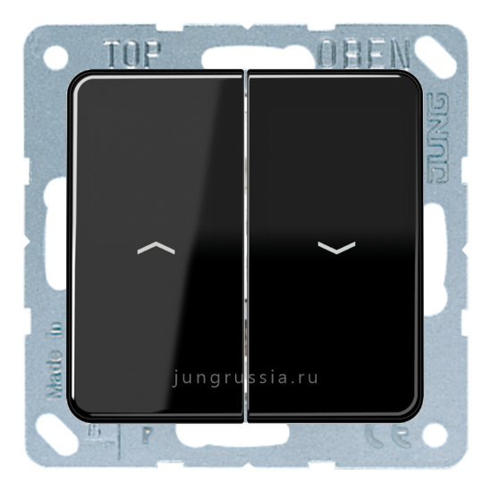 Выключатель жалюзи JUNG CD 500, клавишный, Черный