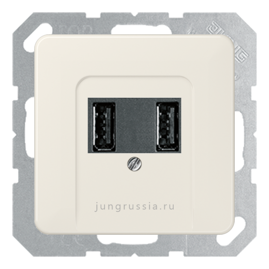 USB розетка для зарядки мобильных устройств JUNG CD 500, Слоновая кость