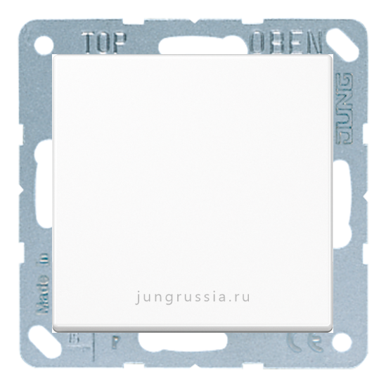 Перекрестный выключатель 1-клавишный JUNG AS 500, Белый