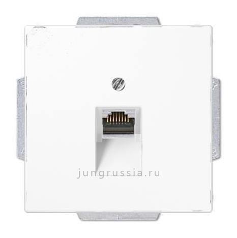 Компьютерная розетка 1-ая JUNG LS 990, Белый