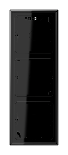 LS990 Коробка 3-ная для накладного монтажа, черн.
