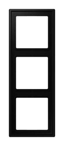 LS990 Рамка 3-ная, цвет матовый черный