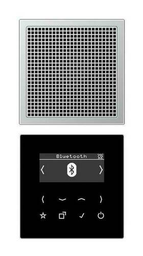 Цифровое радио Jung А-СЕРИЯ, с дисплеем, электронный, алюминий, DABAL1BT
