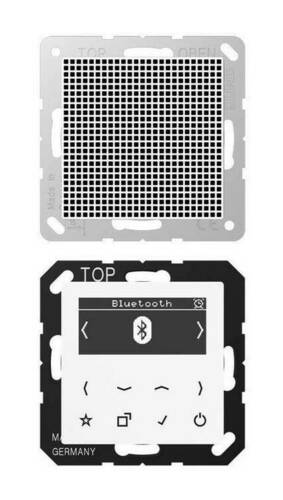 Цифровое радио Jung А-СЕРИЯ, с дисплеем, электронный, белый, DABA1BTWW