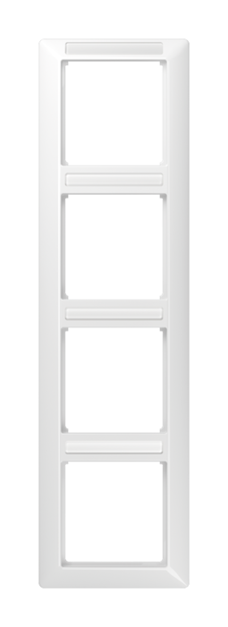 Рамка 4 поста JUNG AS 500, вертикальная, белый