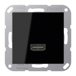 Розетка HDMI JUNG A 500, черный