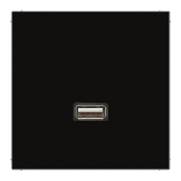 Розетка 1xUSB JUNG LS 990, черный