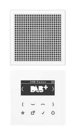 Цифровое радио Jung LS 990, с дисплеем, электронный, белый, DABLS1WW