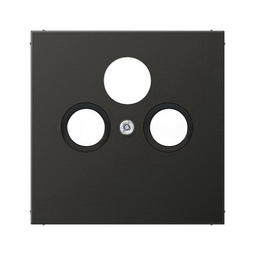 Накладка на телевизионную розетку Jung ECO PROFI, скрытый монтаж, черный матовый, EP561BFPLSATSWM